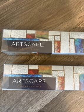 Artscape Horizon Stained Glass Window Film 2-Pack 24” x 36” New in box